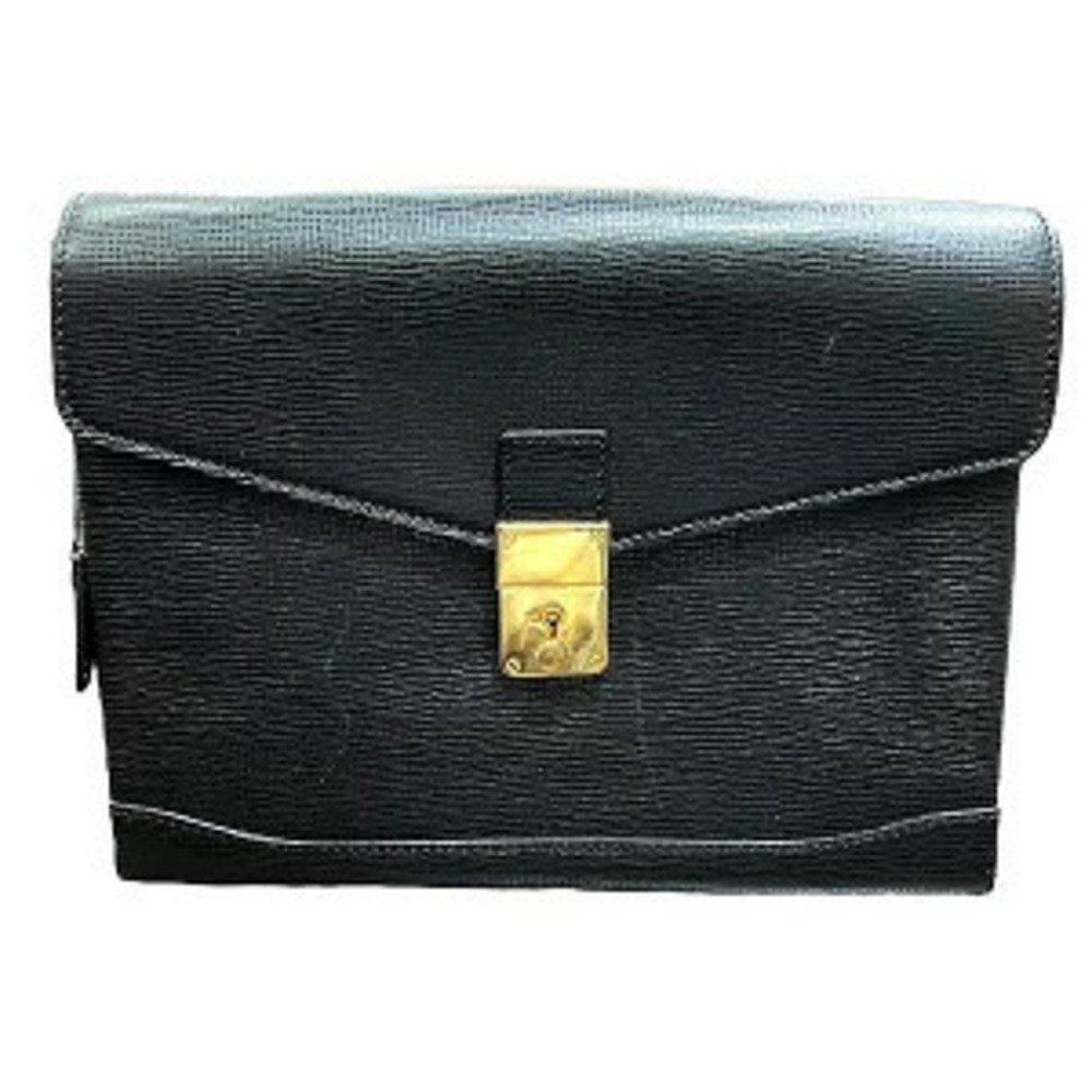 Celine Leather Black Bag Clutch Shoulder